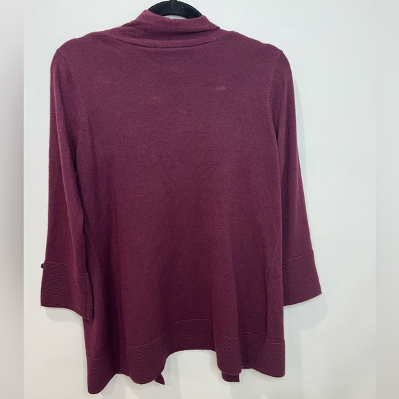 Evolution by Cyrus | Women’s Ancho Chili Burgundy Cardigan Small NWT - Picture 6 of 9